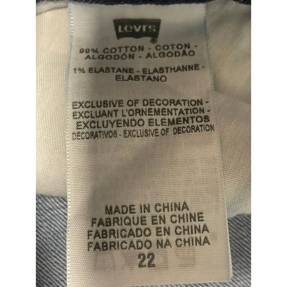 Levi's‎ High Waisted Denim Stretch Capri Pants Women's 22